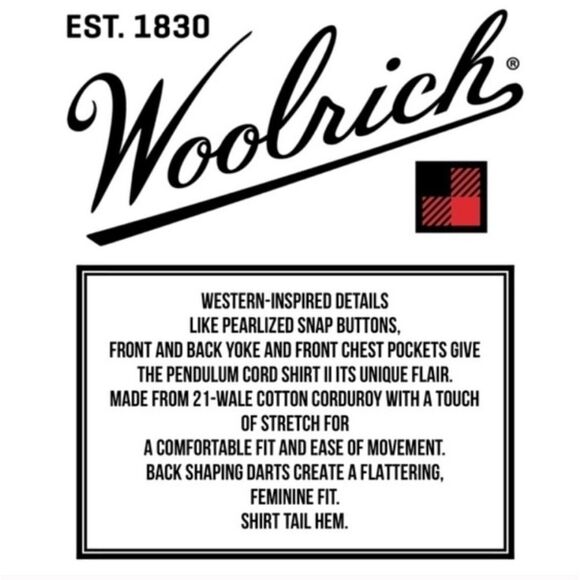 Woolrich Pendulum Cream Corduroy button down‎ Shirt buffalo plaid cuffs size XXL - Picture 5 of 12